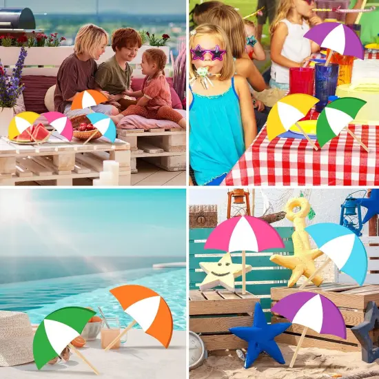 6 Pcs Spring & Summer Tiered Tray Decor - Wooden Table Decorations for Home & Farmhouse Shelf {5}