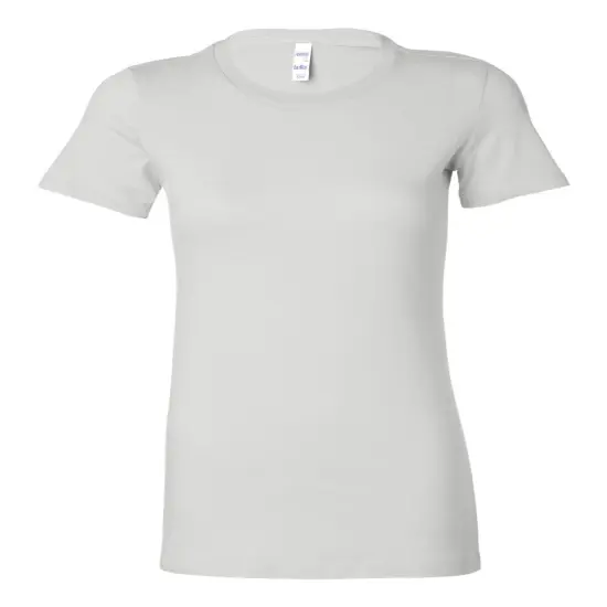 BELLA + CANVAS&reg; Women's Slim Fit Short Sleeve Tee White {1}