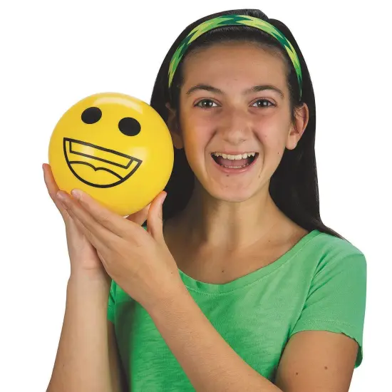 Inflatable Vinyl Emoji Balls, 6" (Set of 7) {5}
