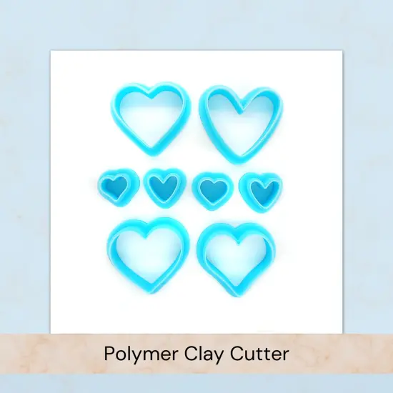 Heart Clay Cutters, 4 Shapes, Choose Mini or Small Size, Adorabilities {2}