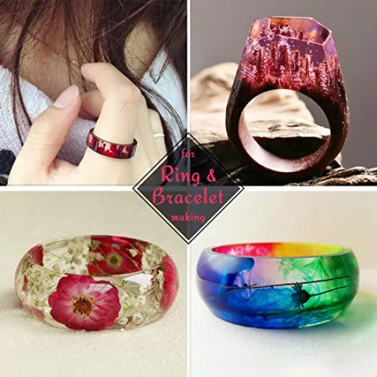 UV Resin - 200g Upgrade Crystal Clear Hard Glue Ultraviolet Curing Epoxy Resin for Jewelry Making, Pendant, DIY Crafts - Transparent Solar Cure Sunlight Activated Thin UV Resin for Mold, Casting {6}