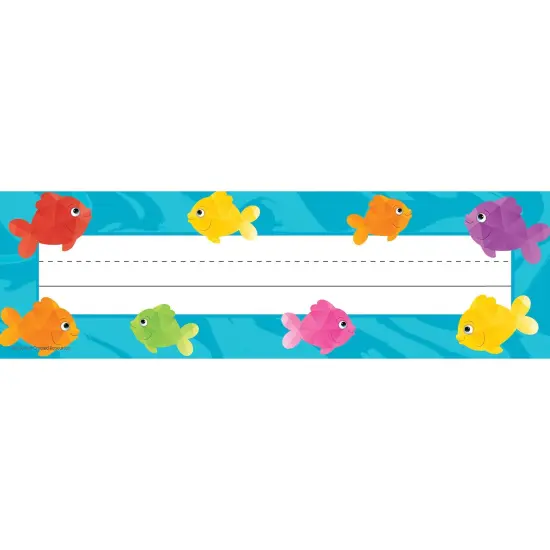 Colorful Fish Flat Name Plates, 36 Per Pack, 6 Packs {2}