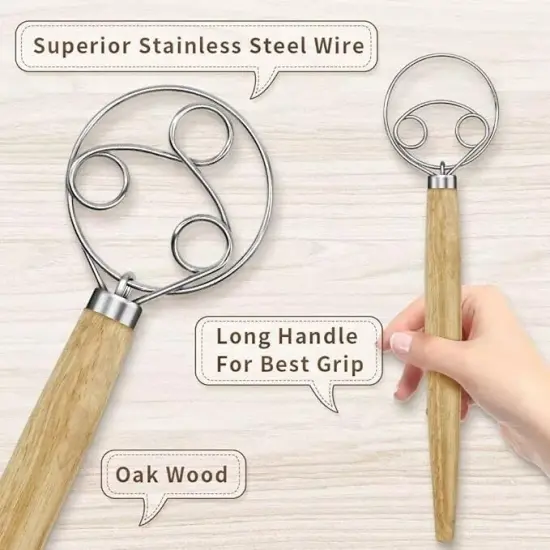 2 Pack Stainless Steel Dutch Whisk {3}