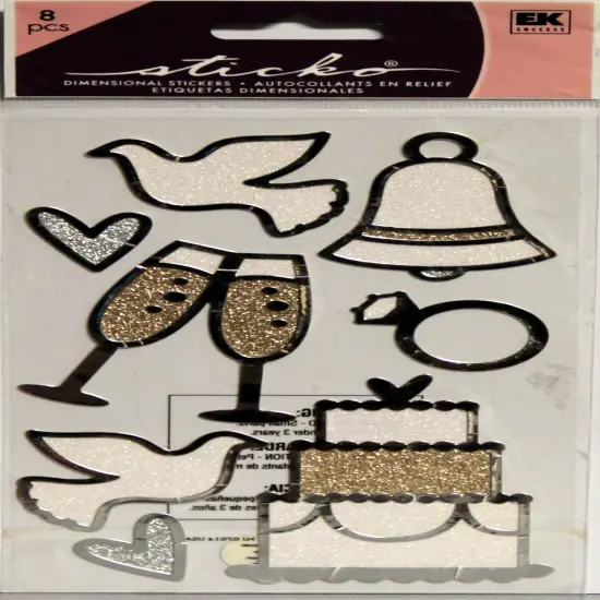 Sticko Wedding Icons Dimensional Stickers {1}