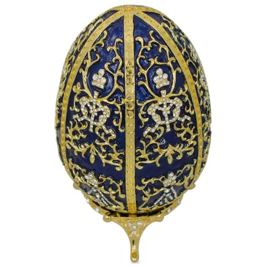 1895 Twelve Monograms Royal Imperial Metal Easter Egg {4}