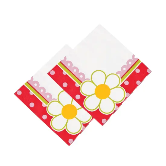 16 Piece(s) : Berry 1st Birthday Daisy Luncheon Napkins {2}