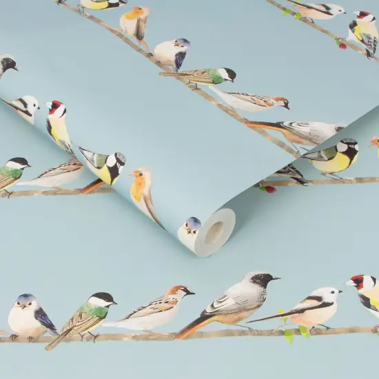 Transform Tweeting Blue Peel and Stick Wallpaper {3}