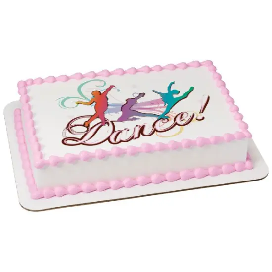 Dance Edible Cake Topper Image 1/4 sheet {1}