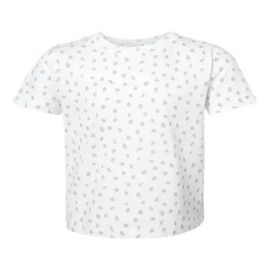 Rabbit Skins&reg; Toddler Fine Jersey Crew Neck Short Sleeve Tee - 3321 White Spot {1}