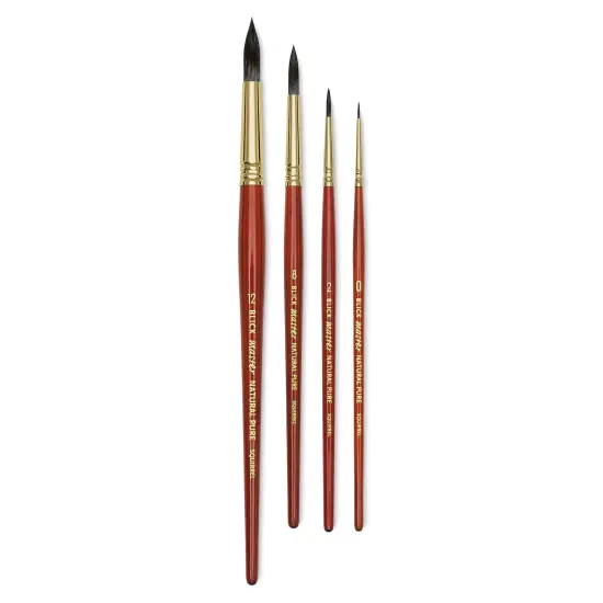 Blick Master Natural Round Brush Set - Set of 4 {2}