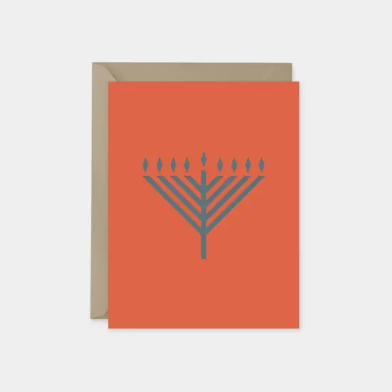 Minimalist Holiday Hanukkah Card No. 3, {1}