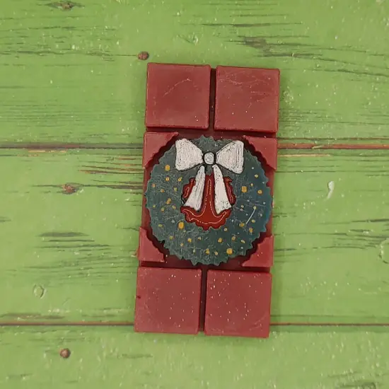 Wreath - Snap Out Center - Wax Melt Snap Bar Silicone Mold {2}