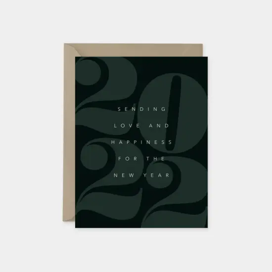 2022 New Years Card, Typography New {1}