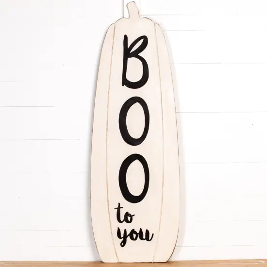 57" Tall Pumpkin Porch Sign {4}