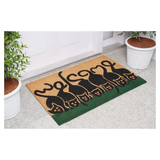 Cats Welcome Doormat {4}