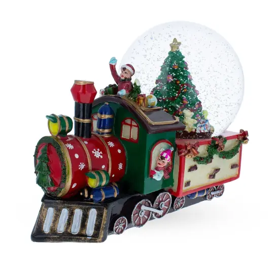 Children Riding Train Musical Water Snow Globe {6}
