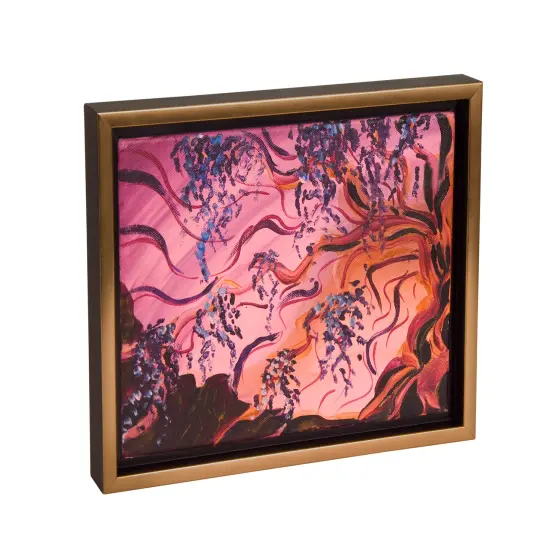 Creative Mark Illusions Floater Canvas Frame, Black and Gold, 3/4 in - Ideal for Galleries, Artists & Professionals, Frames for Canvas Paintings, Complete Hanging Hardware {3}