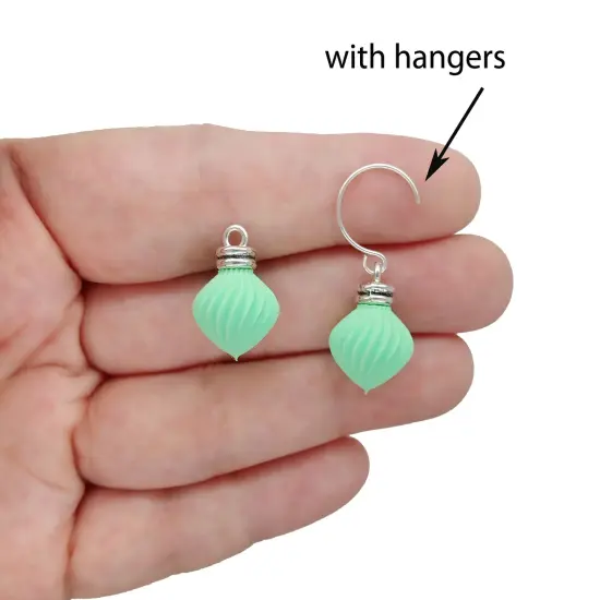 10 Pastel Miniature Ornaments, Tiny Baubles for Dollhouse or Small Tabletop Christmas Trees, 3/4 inch tall, Adorabilities {1}