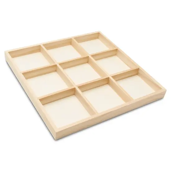 DIY Square Wooden Divided Serving Tray, 12 x 12", 9 Sections for Party | Woodpeckers {2}