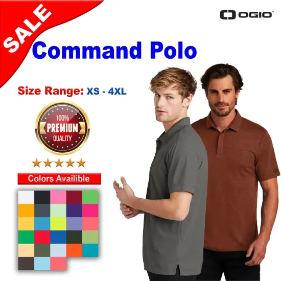 OGIO&reg; Command Polo Gear Grey {2}