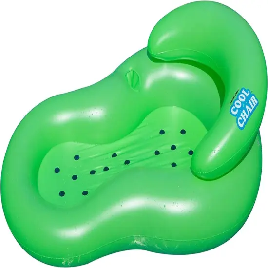 Pool Central Inflatable Cool Chair Swimming Pool Lounger Float - 60.5" - Green {5}