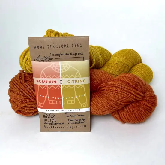 Wool Tincture Dye Color Pack Pairings Pumpkin-citrine {1}