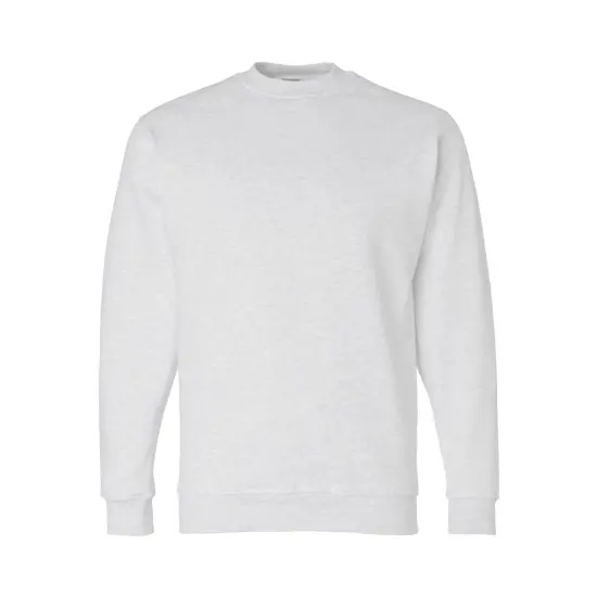 Bayside&reg; USA Made Crewneck Sweatshirt White {1}