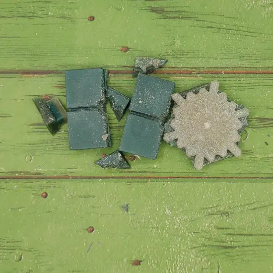 Snowflake - Snap Out Center - Wax Melt Snap Bar Silicone Mold {3}