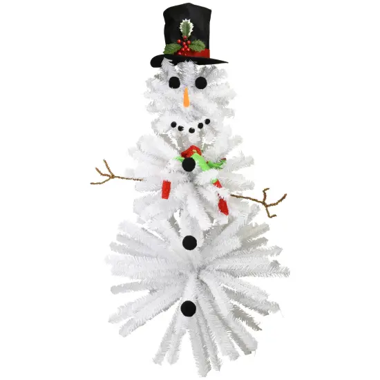Tree Buddees Cute Snowman Christmas Tree - 5 Foot Tall - Accessories Included {1}