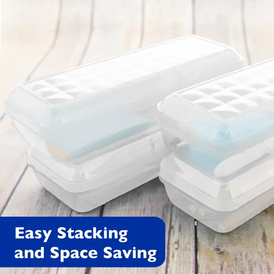 BAZIC 8" LUCENT Clear Pencil Case Organizer Box {2}