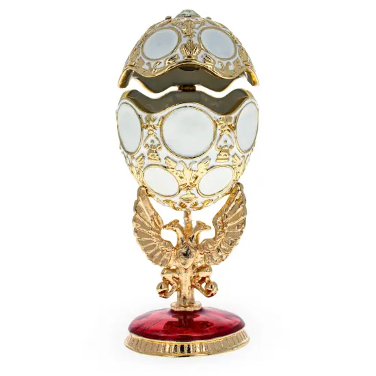 1913 Romanov Tercentenary Royal Easter Egg 3.6 Inches {4}