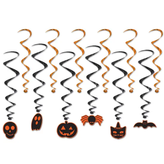 Beistle - Halloween Whirls - 17&frac12;"-34&frac12;" - 6 Pack {1}