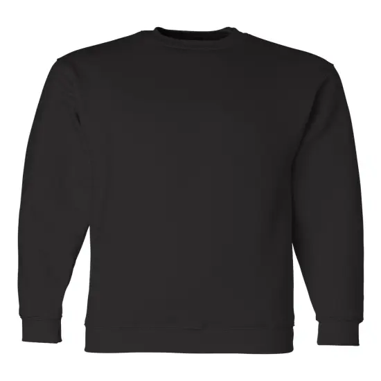 Bayside&reg; USA Made Crewneck Sweatshirt Black {1}