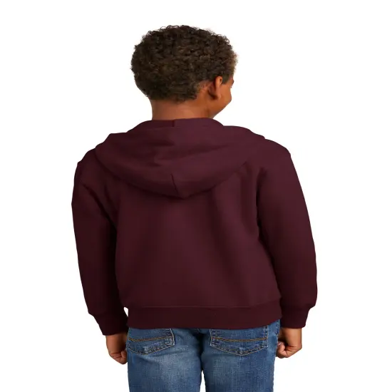 JERZEES&reg; NuBlend Youth Full-Zip Hooded Sweatshirt Oxford {6}