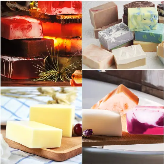 3 Pck Silicone Soap Molds(Blue & Pink & Green), 6 Cavities Silicone Baking Mold DIY Handmade Soap Making, Muffin, Loaf, Brownie, Cornbread and More {3}