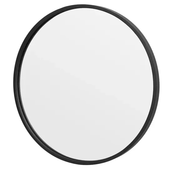 2PCS 18" Durable Round Mirror Indoor Bathroom Bedroom Home Livingroom Decorative {3}