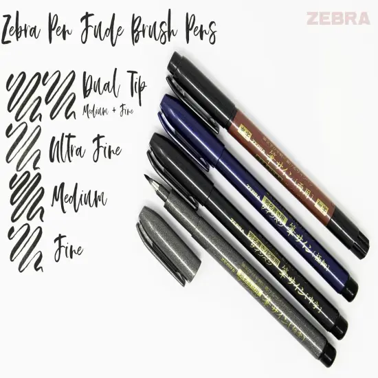 Pen Zensations Brush Pen, Fine Brush Tip, Black Water-Resistant Ink, 1-Pack {2}