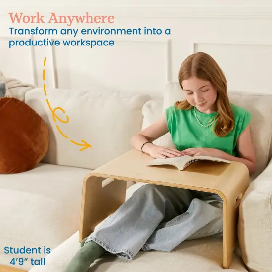 Bentwood Lap Desk with Handles, Activity Table Natural {5}