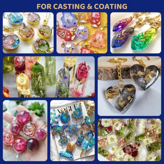 100g UV Resin-Crystal Clear Ultraviolet Curing UV Resin for DIY Jewelry Making, Craft Decoration, Hard Transparent Glue Solar Cure Sunlight Activated Resin for Casting & Coating {1}