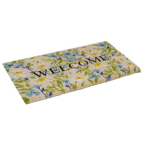Field of Daisy Welcome Doormat {2}