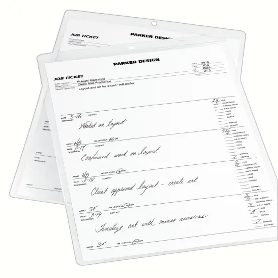 Avery Job Ticket Holders, 9" x 12", 10 Holders (75009) Clear {2}