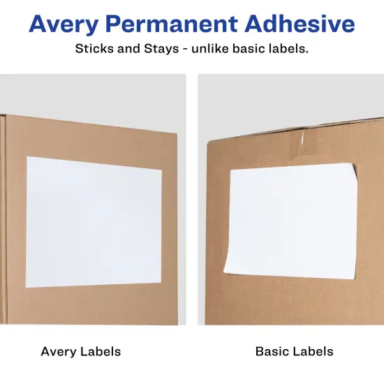 Avery Printable Shipping Labels, 5.5" x 8.5" Customizable Stickers, White, 200 Blank Mailing Labels, Great for Mailing, Shipping, Organizing, and More (8426) {3}