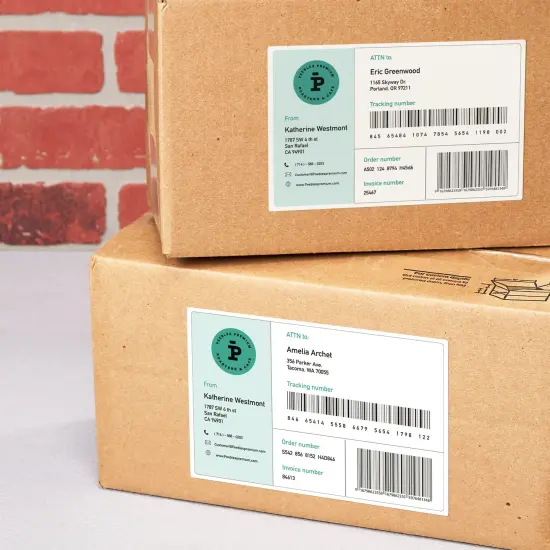 Avery Matte White Rectangle Labels, 5" x 6" {2}