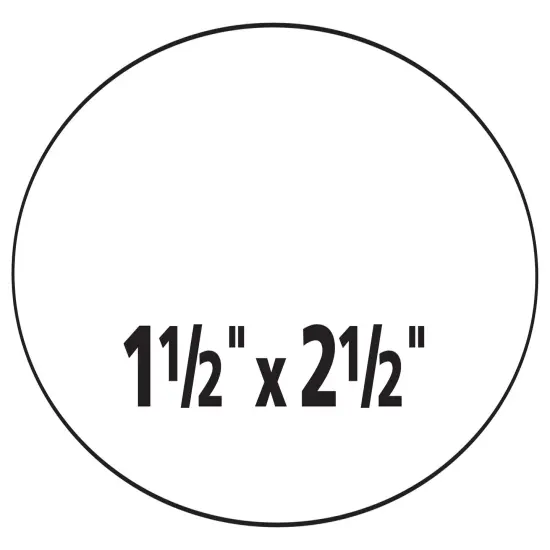 Avery Easy Peel Oval ID Labels, Sure Feed Technology, Print to the Edge, Permanent Adhesive, 1-1/2" x 2-1/2", 270 Labels (6583) {3}