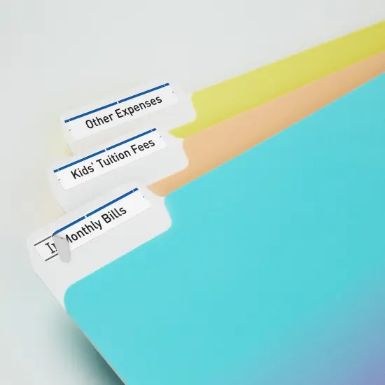 Avery TrueBlock File Folder Labels, 2/3" x 3-7/16", 1,500 Printable Labels, White/Blue (5766) {2}