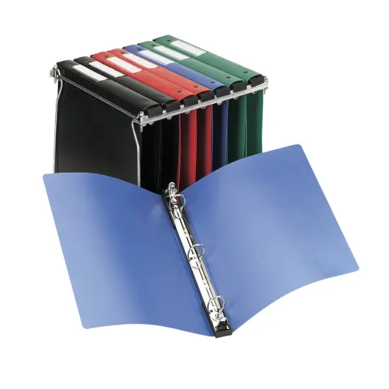 Avery Hanging Storage 3 Ring Binder, 1" Round Rings, 1 Blue Binder (14800) {4}