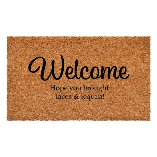 Welcome Hope you Brought Tacos & Tequila Doormat {3}