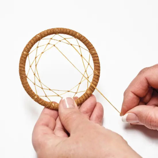 Realeather(R) Crafts Mini Dreamcatcher Kit 3" {4}