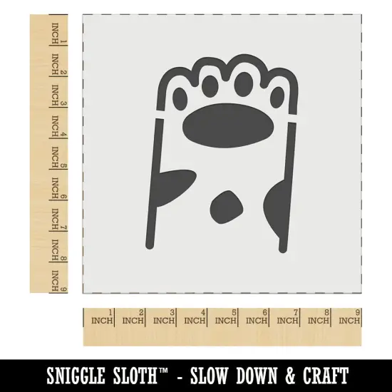 Cute Dog Cat Paw Spotted Doodle Wall Cookie DIY Craft Reusable Stencil {1}