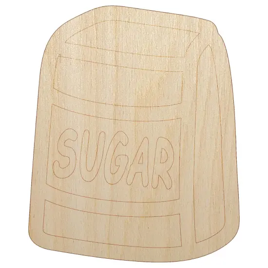 Bag of Sugar Baker Baking Unfinished Wood Shape Piece Cutout for DIY Craft Projects {7}